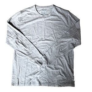 Tommy John Second Skin Men's Gray Long Sleeve Soft Lounge Shirt Size Large